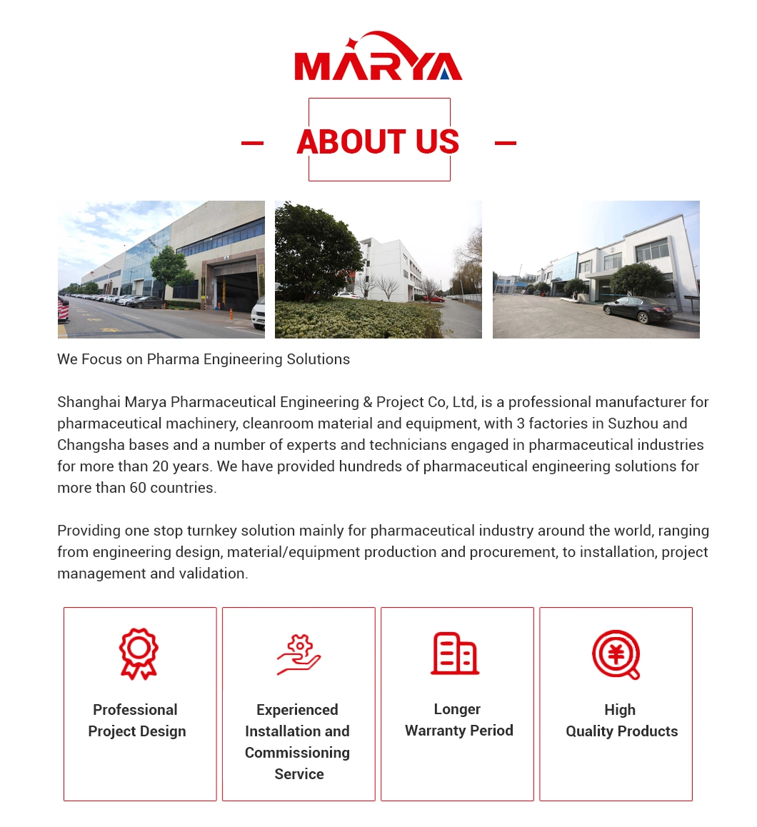 Marya Pharmaceutical Ampoule Bottle Washing Sterilizing Filling Sealing Production Line Supplier with CE ISO Certificate