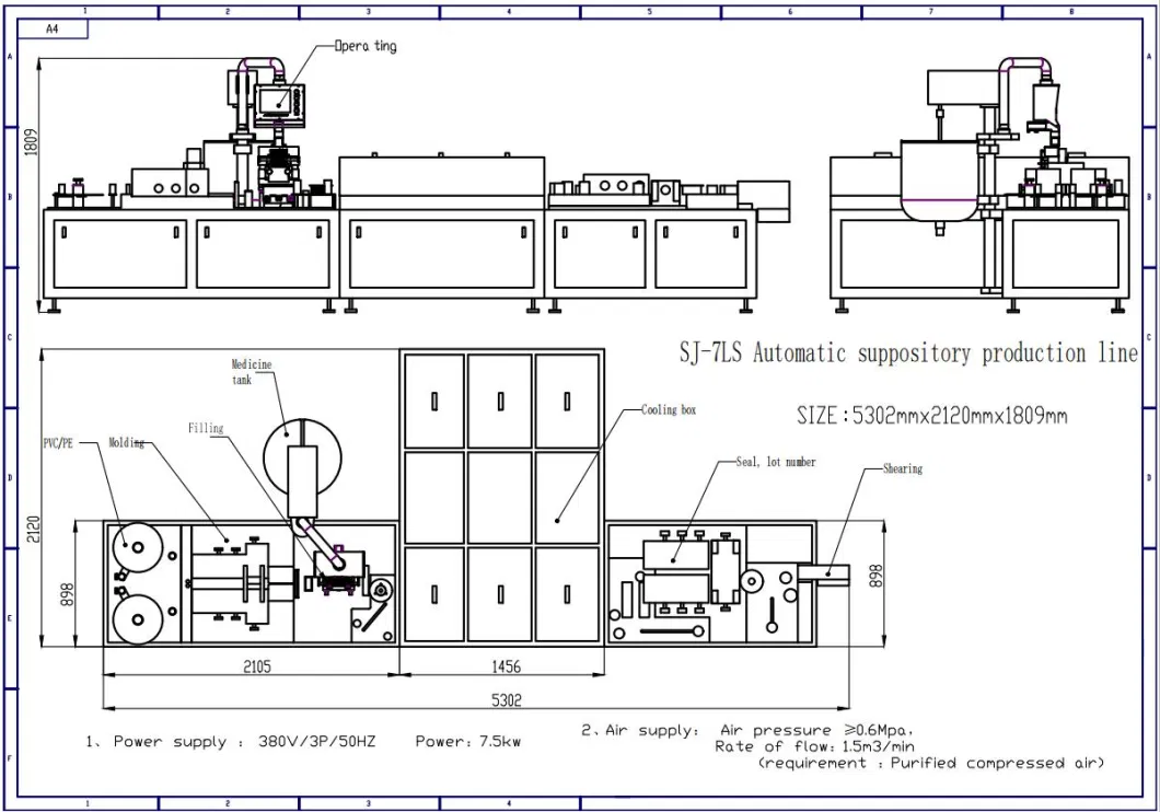 High Speed Automatic Speed Suppository Filling Machine Production Line for Pharmaceutical