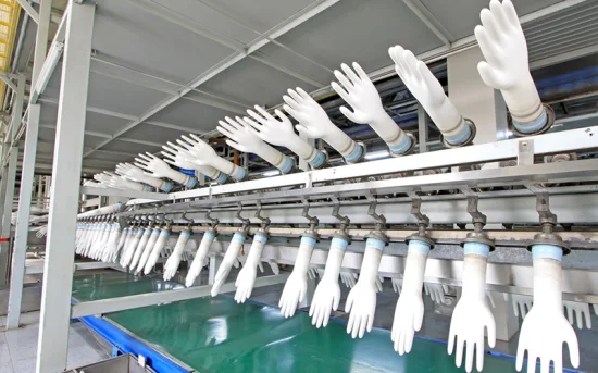 Attrezzature per la produzione di guanti in PVC di livello industriale farmaceutico personalizzabili per l'uso in camere bianche